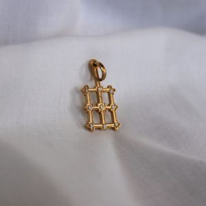 Colgante Relicario de San Lorenzo Chapado en Oro 18K