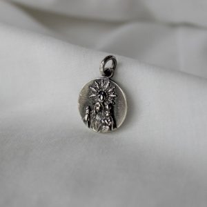 Medalla Virgen de la Corona de Almudévar chapada en Oro 18K o Plata de 1ª Ley - Imagen 6