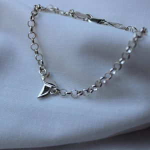 Pulsera Pajarita de Huesca San Lorenzo Plata 1ª Ley